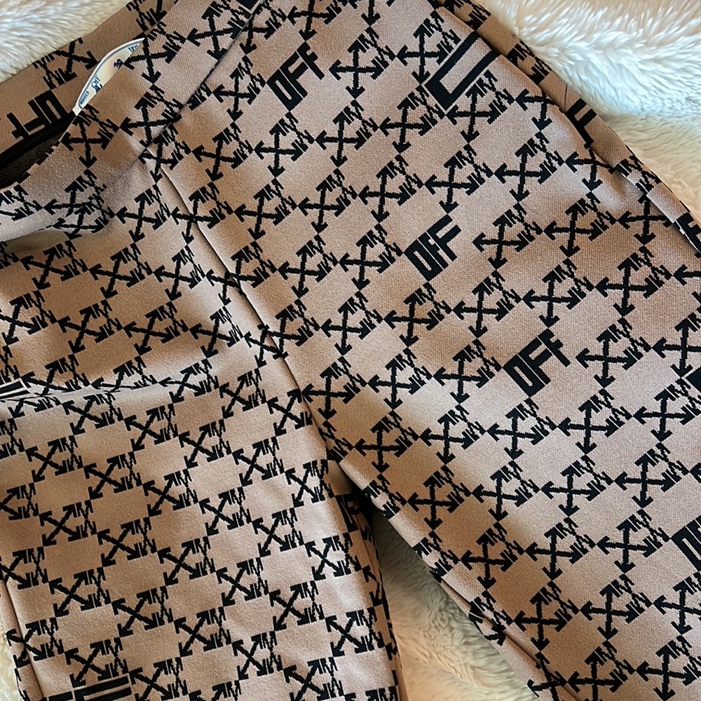 Authentic Off-White Patterned Trousers - image 5